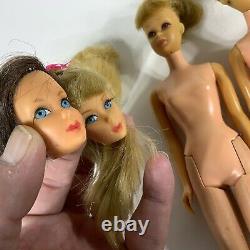 Vintage Barbie skipper midge doll huge lot AS IS damaged for restoration