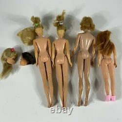 Vintage Barbie skipper midge doll huge lot AS IS damaged for restoration