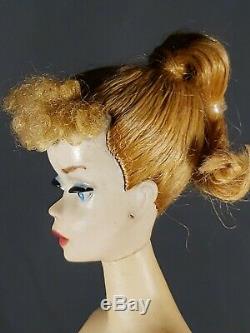 Vintage Blonde #3 Ponytail Barbie Blue Eyeliner. Vguc & Displayable Nude