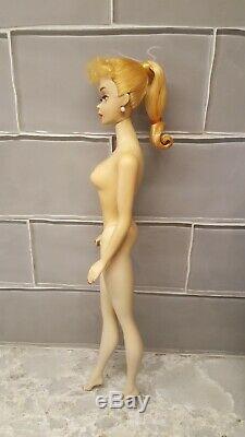 Vintage Blonde #3 Ponytail Barbie Box/stand