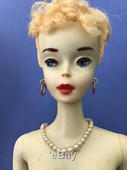 Vintage Blonde #3 Ponytail Barbie Brown Eyeliner. Blush