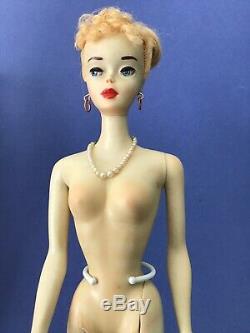 Vintage Blonde #3 Ponytail Barbie Brown Eyeliner. Blush