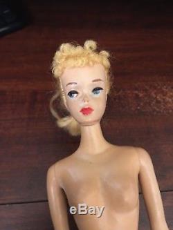 Vintage Blonde #3 Ponytail Barbie With Brown Eyeliner STUNNING