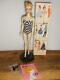 Vintage Blonde Barbie Ponytail # 1 Tm Box, Oss, Hoop Earrings + Hm #1 Stand