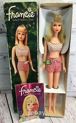 Vintage Blonde Francie Barbie Doll 1140 BOX Original N0 RETOUCHES wrist tag