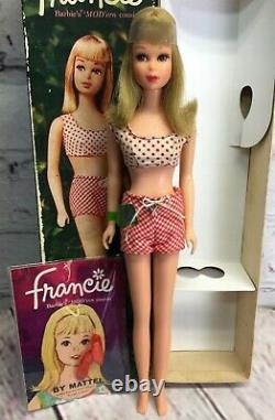 Vintage Blonde Francie Barbie Doll 1140 BOX Original N0 RETOUCHES wrist tag