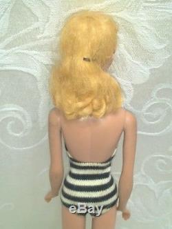 Vintage Blonde Pony Tail Ponytail Barbie Doll A/o Exc. $154.99