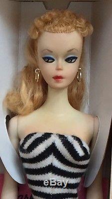 Vintage Blonde Ponytail Barbie #1 With Box And Accessories