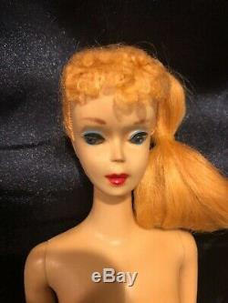 Vintage Blonde Ponytail Barbie #3- with TM (no green) Fantastic looking