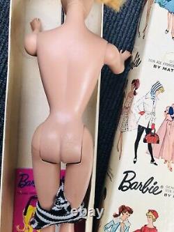 Vintage Blonde Ponytail Barbie Doll 4 Mattel