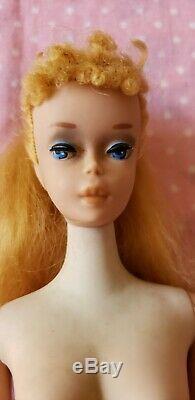 Vintage Blonde Ponytail Barbie Poodle Bangs, Transitional No 3/4