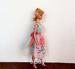 Vintage Blonde Ponytail Barbie hard bangs #6 1963 #933 Movie Date