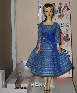 Vintage Brunette #3 Ponytail Barbie Doll withCase, Vintage Clothing & More