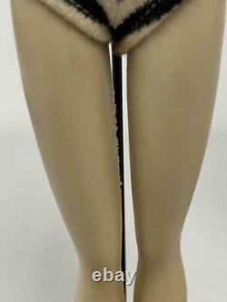 Vintage Brunette #3 Ponytail Barbie With Pedestal Stand