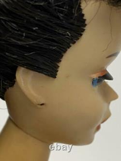 Vintage Brunette #3 Ponytail Barbie With Pedestal Stand