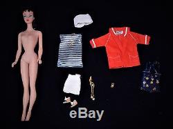 Vintage Brunette #4 Ponytail Barbie Resort Set #963 59-62 Complete W Extras
