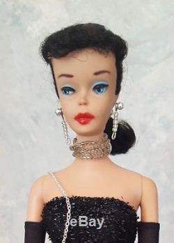Vintage Brunette #4 Ponytail Barbie Solo In The Spotlight #982 60-64 Complete