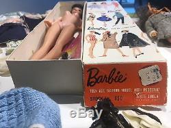 Vintage Brunette #5 Ponytail Barbie Doll- Barbie Doll# 6, Skipper Doll #3 & More