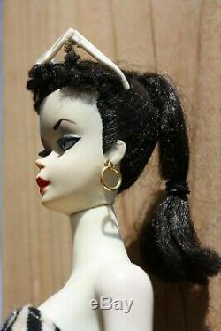 Vintage Brunette Ponytail Barbie #1