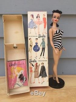Vintage Brunette Ponytail Barbie #1