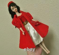 Vintage Brunette Ponytail Barbie #3 Red Flare Silken Flame Outfit