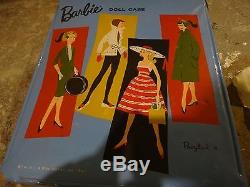 Vintage Brunette Ponytail Barbie & Friend with Carrying case