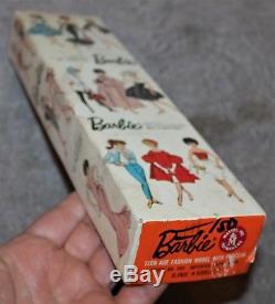 Vintage Bubble Cut Barbie Blonde 1962 No. 850 Original Box Never Played With