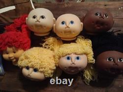 Vintage Cabbage Patch Dolls. 7 Different Heads With Body Packs