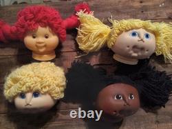 Vintage Cabbage Patch Dolls. 7 Different Heads With Body Packs