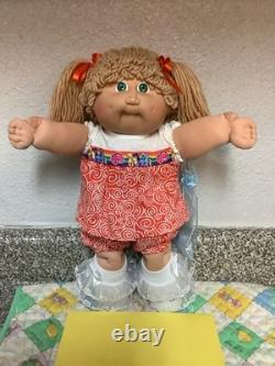 Vintage Cabbage Patch Kid Girl Second Edition Wheat Poodle Hair Green Eyes HM#2