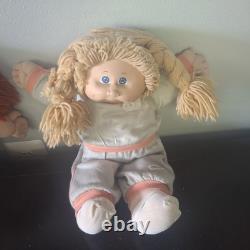 Vintage Cabbage Patch Kids Doll Lot Of 9 With Clothing African American Blonde