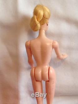 Vintage Clone Barbie Bild Lilli Doll hard plastic Hong Kong red skirt blonde 7.5