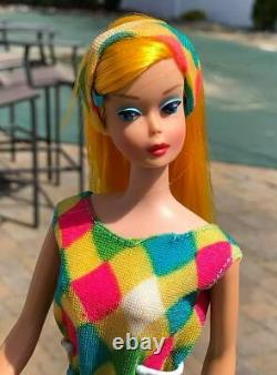 Vintage Color Magic Barbie Doll LEMON YELLOW BLONDE HAIR, MINTY, HIGH COLOR