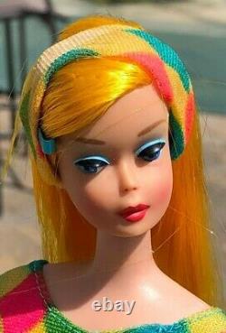 Vintage Color Magic Barbie Doll LEMON YELLOW BLONDE HAIR, MINTY, HIGH COLOR