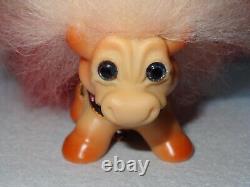 Vintage DAM D. A. M. OOAK 1960's Spring Floral Bouquet Small Cow Troll Doll