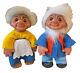Vintage Dam Troll Grandpa & Grandma Dolls