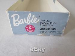 Vintage Dressed Box Blonde Bubblecut Barbie Doll in Career Girl Outfit VHTF