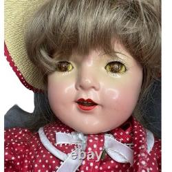 Vintage Effanbee Lovums Doll with Outfit (For Restoration) Composition Crier 27