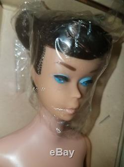 Vintage European Barbie Brunette Swirl Ponytail MIB