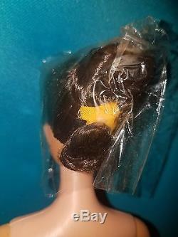 Vintage European Barbie Brunette Swirl Ponytail MIB