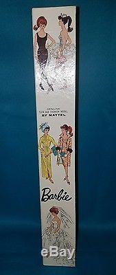 Vintage European Barbie Brunette Swirl Ponytail MIB