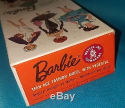 Vintage European Barbie Brunette Swirl Ponytail MIB