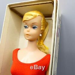Vintage European Blonde Swirl Barbie doll with American Girl face MIB