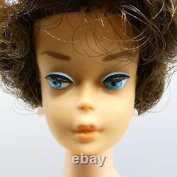 Vintage European Brunette BubbleCut Barbie 1965 MIB