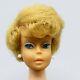 Vintage European Side Part Bubblecut Barbie Ash Blonde 1965