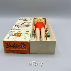 Vintage European Side part BubbleCut Barbie platinum 1965 MIB