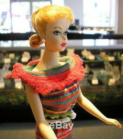 Vintage Genuine #1 Barbie 1959 + 4 Near Complete Vintage Outfits Collectors Look