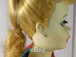 Vintage Genuine #1 Barbie 1959 + 4 Near Complete Vintage Outfits Collectors Look