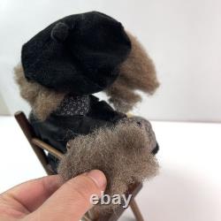 Vintage German Artist Doll Bearded Painter Figurine Handmade Cloth Sculpture