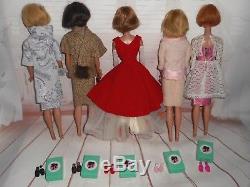 Vintage HTF AMERICAN GIRL BARBIE 5 DOLLS LOT + CLOTHES SHOES LONG HAIR & MORE